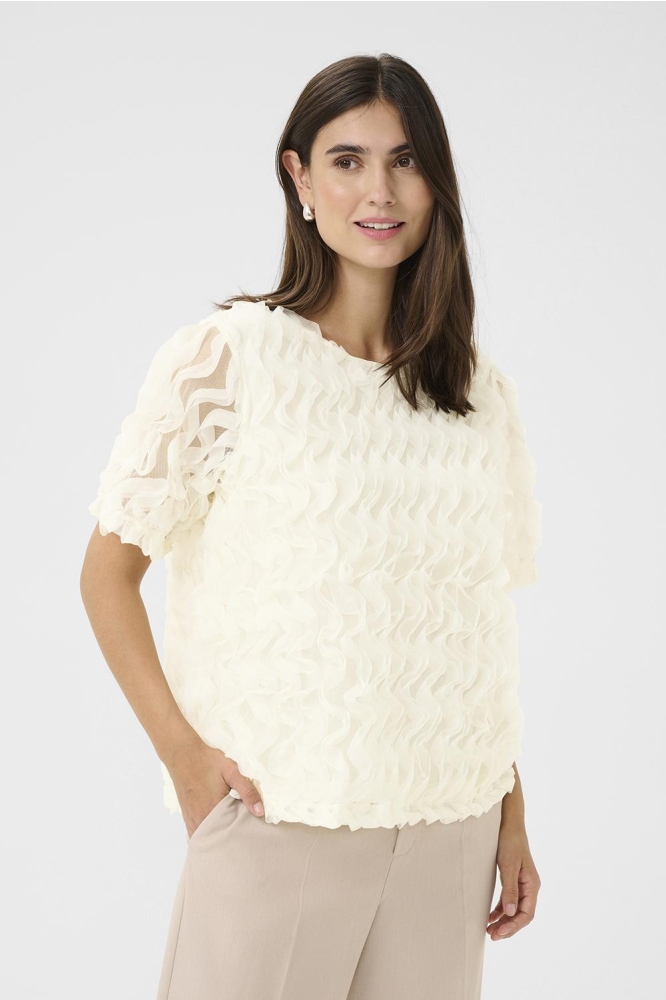 CUFAUNIA BLOUSE 50111926 120304 WHITECAP